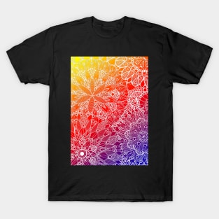 Rainbow Mandala Pattern T-Shirt